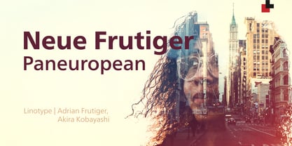 Neue Frutiger Paneuropean Font Poster 1